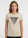 WOMEN'S T-SHIRT - GUESS APPAREL BEIGE - W6GI19 K3042 2