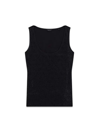 TOP DONNA - GUESS APPAREL NERO - W6GP10 K2932