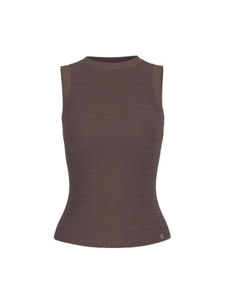 TOP DONNA - GUESS APPAREL MARRONE - W6GP14 K2940