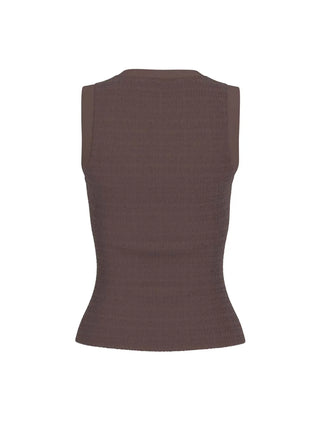 WOMEN'S TOP - GUESS APPAREL BROWN - W6GP14 K2940 2
