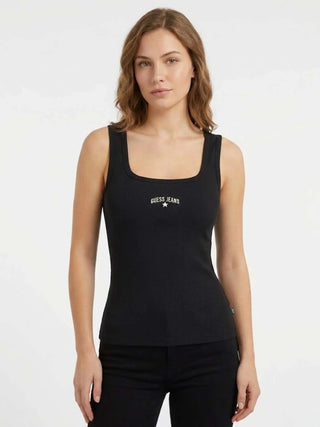 T-SHIRT DONNA - GUESS JEANS NERO - W6GPZ2 KA0H1 3