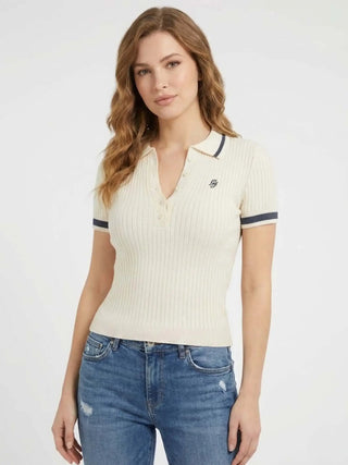 WOMEN'S SWEATSHIRT - GUESS JEANS WHITE - W6GRZ1 Z3P32 3