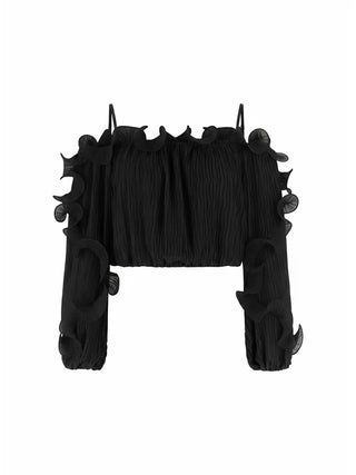 WOMEN'S TOP - GUESS APPAREL BLACK - W6RH29 WI342