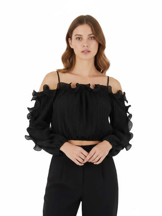 WOMEN'S TOP - GUESS APPAREL BLACK - W6RH29 WI342 2