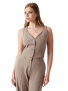 WOMEN'S VEST - GUESS APPAREL BEIGE - W6RH52 WH9Y2 2