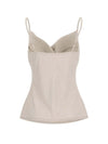 WOMEN'S TANK TOP - GUESS APPAREL BEIGE - W6RH55 WJ732 2