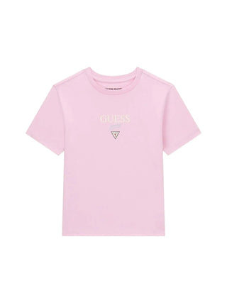WOMEN'S T-SHIRT - GUESS JEANS PINK - W6RI15 J1314