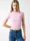 WOMEN'S T-SHIRT - GUESS JEANS PINK - W6RI15 J1314 2