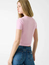 WOMEN'S T-SHIRT - GUESS JEANS PINK - W6RI15 J1314 3
