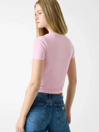 WOMEN'S T-SHIRT - GUESS JEANS PINK - W6RI15 J1314 3
