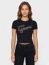 WOMEN'S T-SHIRT - GUESS APPAREL BLACK - W6RI22 KA0H1 3