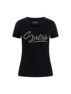 WOMEN'S T-SHIRT - GUESS APPAREL BLACK - W6RI24 J1314 1