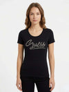 WOMEN'S T-SHIRT - GUESS APPAREL BLACK - W6RI24 J1314 2