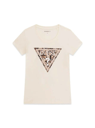 WOMEN'S T-SHIRT - GUESS APPAREL WHITE - W6RI32 J1314 1