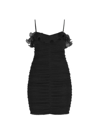 WOMEN'S DRESS - GUESS APPAREL BLACK - W6RK80 WI342