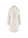 WOMEN'S TRENCH COAT - GUESS APPAREL WHITE - W6RL53 WL942 1