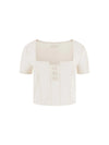 WOMEN'S TOP - GUESS APPAREL WHITE - W6RP08 KCBO2 1