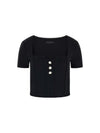 WOMEN'S TOP - GUESS APPAREL BLACK - W6RP08 KCBO2 1