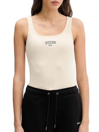 WOMEN'S TOP - GUESS JEANS SAND - W6RP20 KA0H1