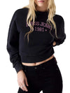 WOMEN'S SWEATSHIRT - GUESS JEANS BLACK - W6RQ04 KCPR1 1