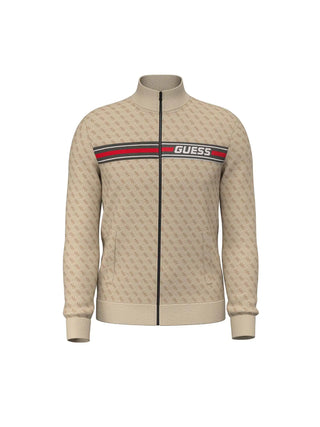 MEN'S SWEATSHIRT - GUESS ATHLEISURE BEIGE - Z2BQ06 K7122