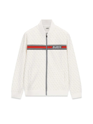 MEN'S SWEATSHIRT - GUESS ATHLEISURE WHITE - Z2BQ06 K7122