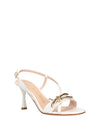 SANDALO DONNA - ALBANO BIANCO-PLATINO - 5552 2