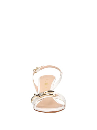 SANDALO DONNA - ALBANO BIANCO-PLATINO - 5552 3