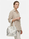 WOMEN'S SHOULDER BAG - CAFE NOIR SILVER-WHITE - C3MG1021 4