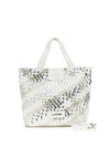 WOMEN'S TOTE BAG - CAFE NOIR SILVER-WHITE - C3MG1022 1