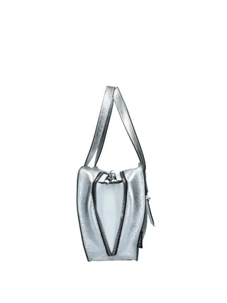 WOMEN'S SHOULDER BAG - REBELLE SILVER-WHITE - REB0163 P0025 3