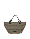 WOMEN'S SHOULDER BAG - REBELLE BLACK-WHITE - REB0212 T0022 1