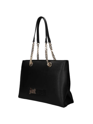 WOMEN'S SHOULDER BAG - JUST CAVALLI BLACK - 80RA4BB9 ZS766 2