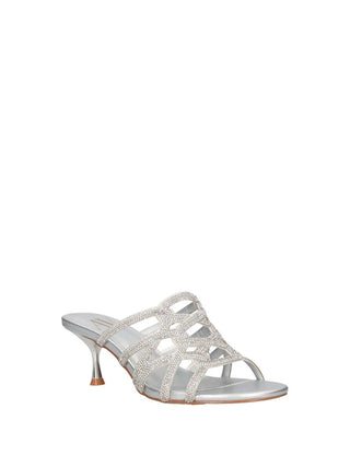 WOMAN'S SANDAL - ALBANO VANITY SILVER - AV7029 2