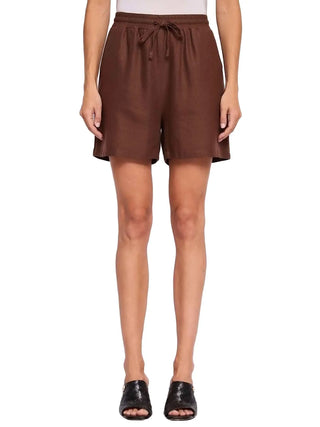 SHORT DONNA - GAUDI JEANS MARRONE - 611BD25046