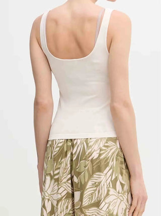 WOMEN'S TANK TOP - GAUDI JEANS WHITE - 611BD43002 2