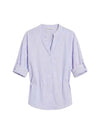 WOMEN'S SHIRT - GAUDI JEANS WHITE-LIGHT BLUE - 611BD45031 2
