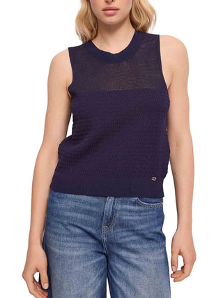 WOMEN'S SWEATER - GAUDI JEANS NAVY - 611BD53031 1