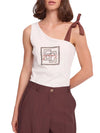 WOMEN'S TANK TOP - GAUDI JEANS WHITE-BROWN - 611BD64012 1