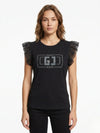WOMEN'S T-SHIRT - GAUDI JEANS BLACK - 611BD64013 2