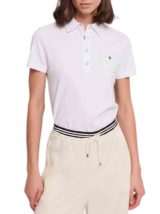 POLO DONNA - GAUDI JEANS BIANCO - 611BD64015