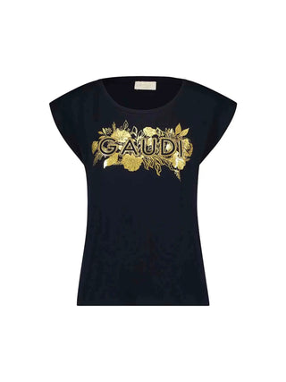 WOMEN'S T-SHIRT - GAUDI JEANS NAVY - 611BD64038 1