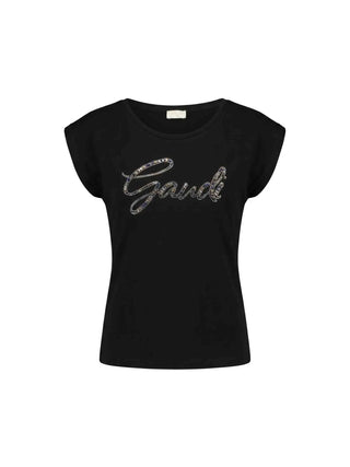 WOMEN'S T-SHIRT - GAUDI JEANS BLACK - 611BD64039 1