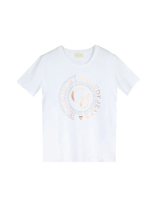 T-SHIRT DONNA - GAUDI JEANS BIANCO - 611BD64041