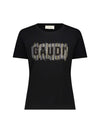 WOMEN'S T-SHIRT - GAUDI JEANS BLACK - 611BD64043 1