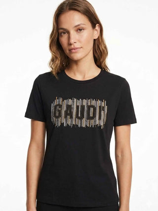 WOMEN'S T-SHIRT - GAUDI JEANS BLACK - 611BD64043 3