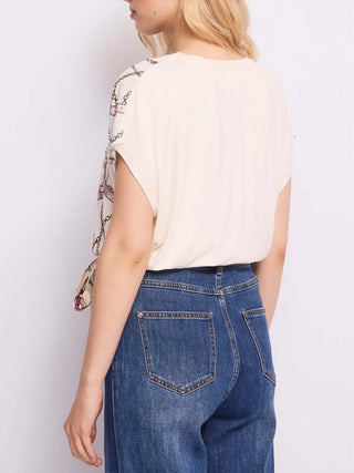 WOMEN'S T-SHIRT - GAUDI JEANS BEIGE - 611BD64054 2