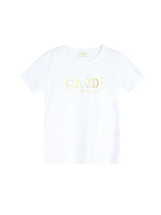 T-SHIRT DONNA - GAUDI JEANS BIANCO - 611BD64060
