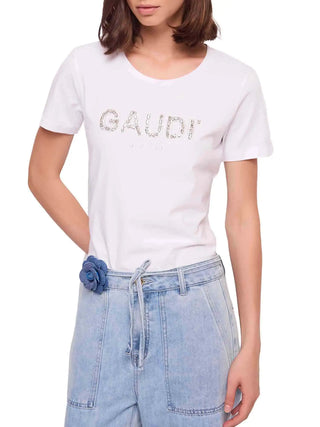 T-SHIRT DONNA - GAUDI JEANS BIANCO - 611BD64067 1