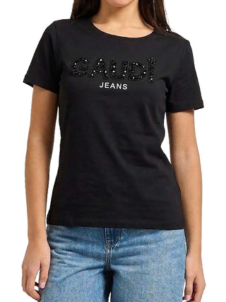 WOMEN'S T-SHIRT - GAUDI JEANS BLACK - 611BD64068